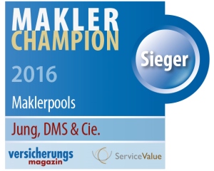 Jung, DMS & Cie. ist "Makler-Champion 2016"